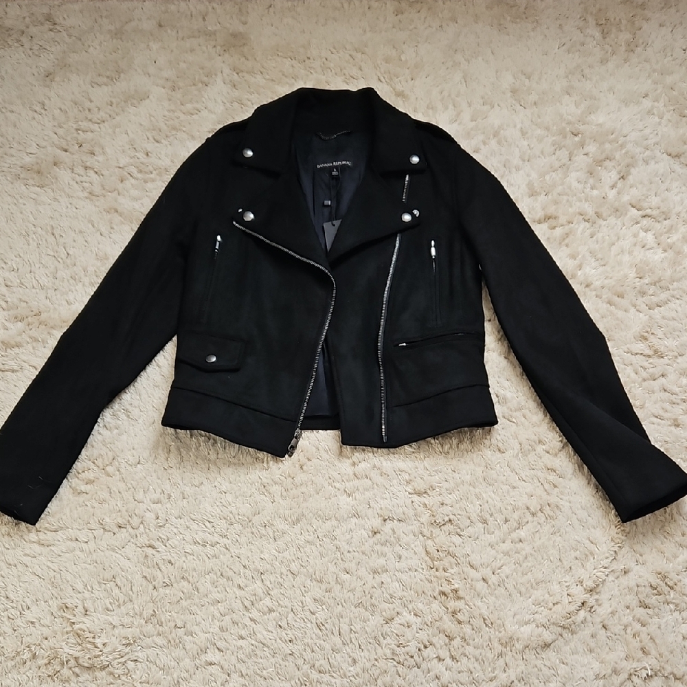 Banana Republic Black Suede Jacket